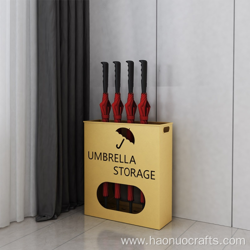 umbrella shelf placed corner of the door